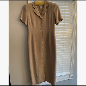 VINTAGE Talbots Button Down Maxi Dress Size 6
